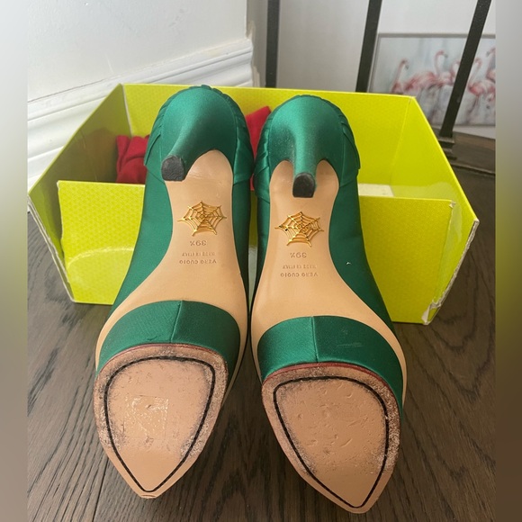 Charlotte Olympia Satin Paloma Platform Pumps - Picture 3 of 5